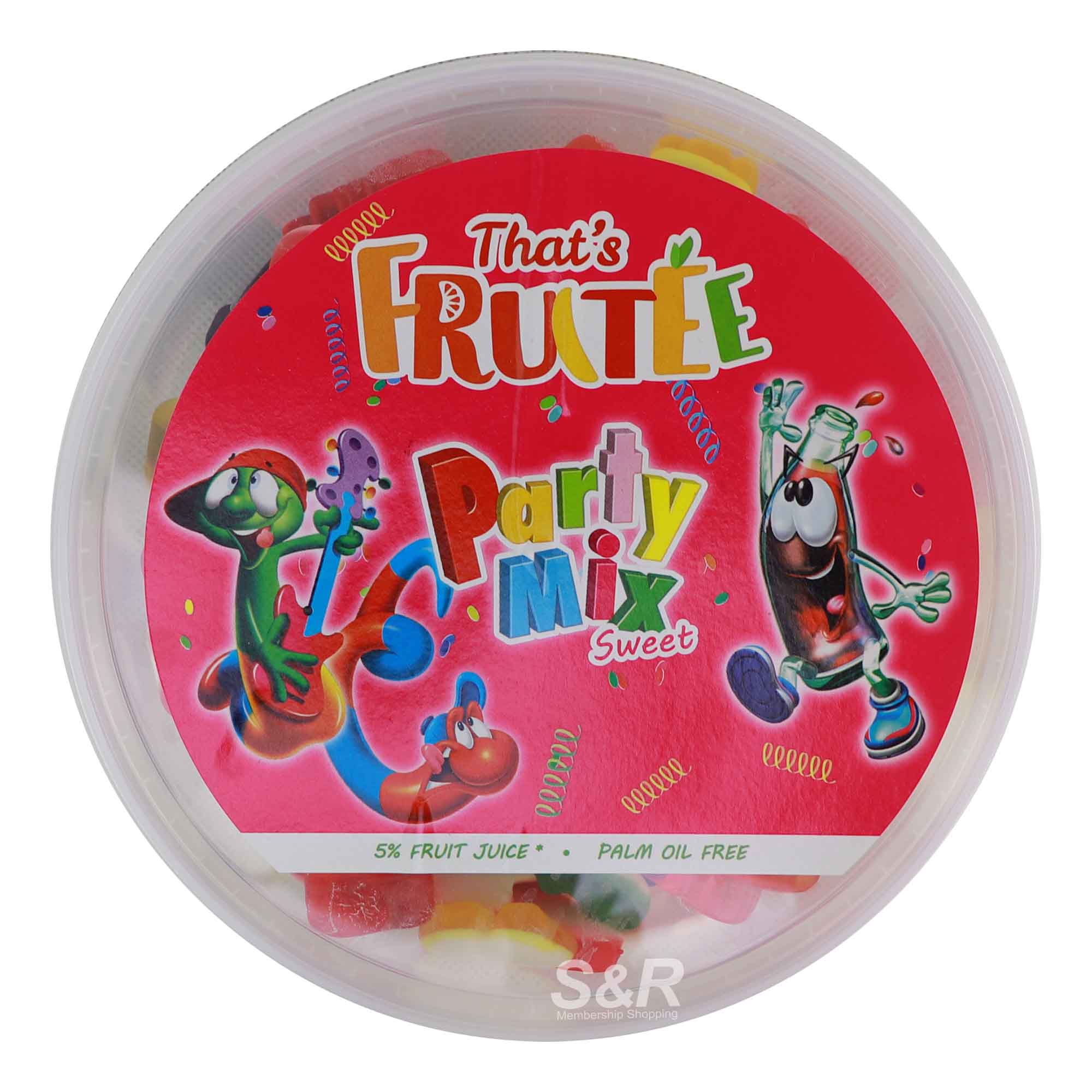 That's Fruitee Party Mix Sweet Gummy Candy 500g That's Fruitee Party Mix Sweet Gummy Candy 500g